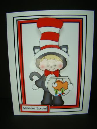 Little Boy Dressed as the Cat in the Hat by Beverly Carmichael