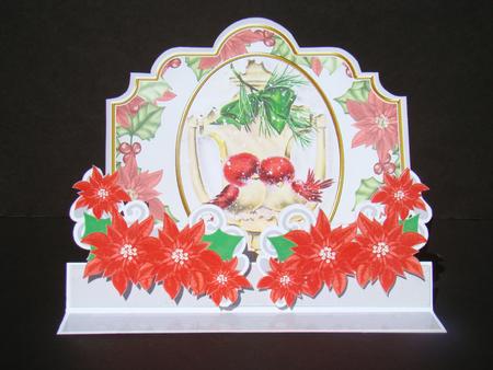 Christmas Lovebirds 3D Easel Card Mini Kit by Beverly Carmichael