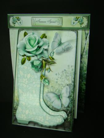 Green Wellington Boots by Beverly Carmichael
