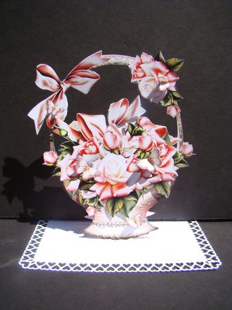 Rose Basket Full with Roses by Beverly Carmichael