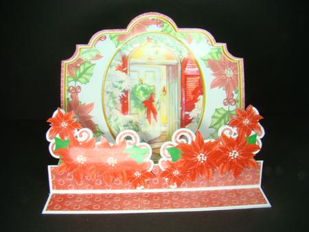 Christmas Front Door 3D Easel Card Mini Kit by Beverly Carmichael