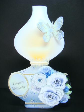 Oil Lamp Card Mini Kit - Lavender Cluster by Beverly Carmichael