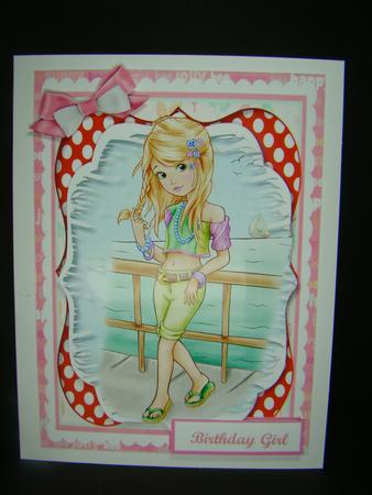 Beach Girl on the Pier by Beverly Carmichael
