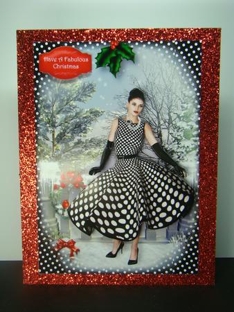 Polka Dot Dress Christmas Party by Beverly Carmichael