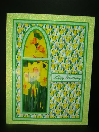 Daffodils Bookmark Card by Beverly Carmichael
