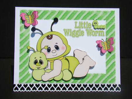 Little Wiggle Worm! with Baby & Butterflies by Beverly Carmichael