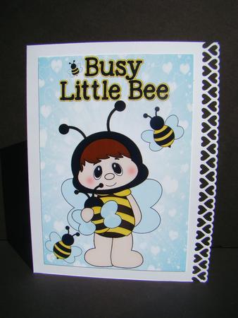 Busy Little Bee! with Baby, Card & Insert by Beverly Carmichael