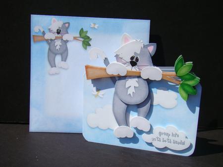 Kitty Calamity Over the Top Card Kit by Beverly Carmichael
