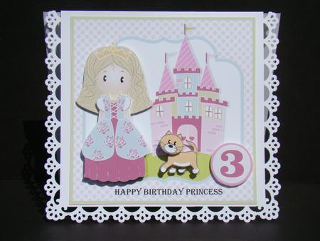 Princess Chloe Birthday Topper Mini Kit by Beverly Carmichael
