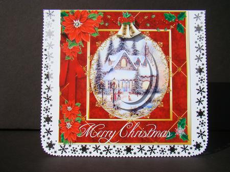 Lovely Christmas House by Beverly Carmichael