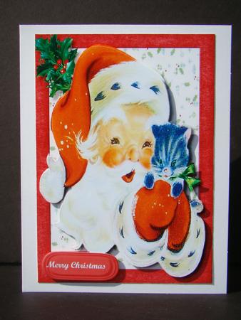 Cuddled Inside with Santa  by Beverly Carmichael