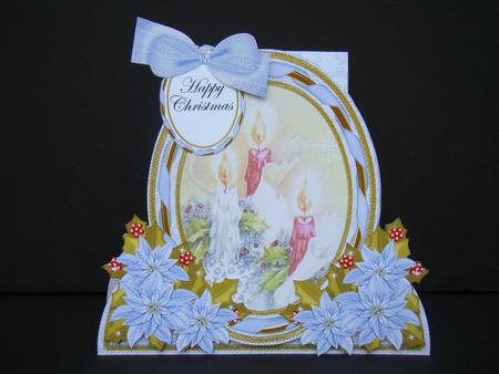 Candle Trio Special Large Oval Card Mini Kit by Beverly Carmichael