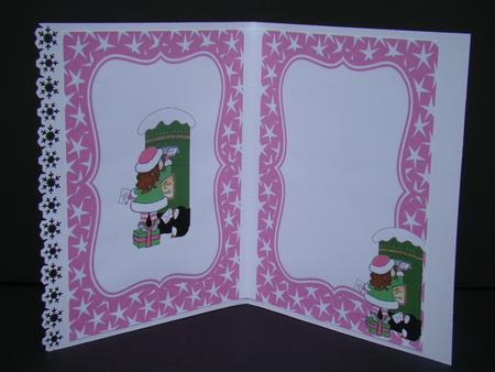 Little Girl Posting Her Letter to Santa A5 Insert by Beverly Carmichael