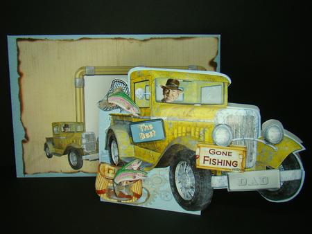 Rusty Truck - Gone Fishing- for Male #2 by Beverly Carmichael