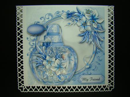 Gorgeous Perfume Bottle - the Scent of Wynter Flowers by Beverly Carmichael
