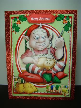 Sewing the Christmas Toys  by Beverly Carmichael