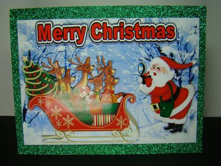 Now Smile for the Camera, Reindeers & Santa by Beverly Carmichael