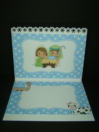 Nativity with Baby Jesus A5 Insert by Beverly Carmichael