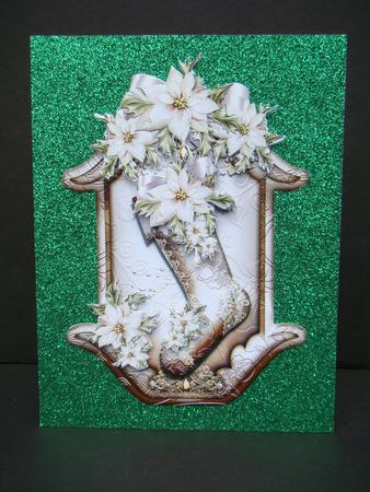 Cream Vintage Christmas Stockings by Beverly Carmichael