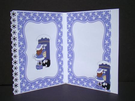 Little Girl in Purple Letter for Santa A5 Insert by Beverly Carmichael