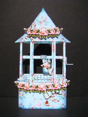 Blue Vintage Wishing Well by Beverly Carmichael