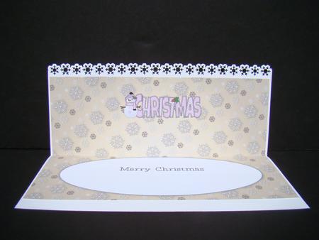 Cute Snowman Christmas Large Dl Insert by Beverly Carmichael
