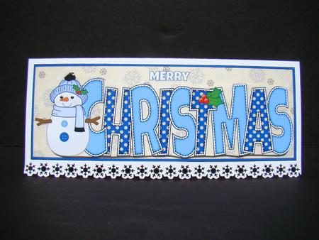 Cute Snowman Christmas Large Dl 2 by Beverly Carmichael