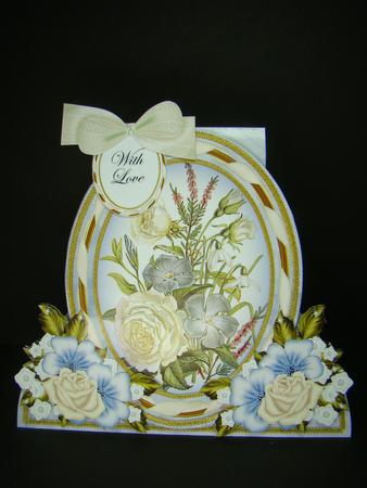 Mixed Bouquet 7 Special Large Oval Card Mini Kit by Beverly Carmichael