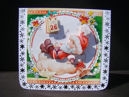 8x8 Santa's Been Busy Mini Kit by Beverly Carmichael