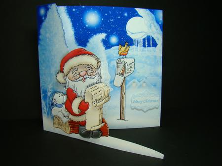 Letter to Santa Christmas Shaped Card Kit & Decoupage by Beverly Carmichael