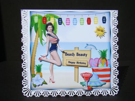 Beach Beauty 8x8 by Beverly Carmichael