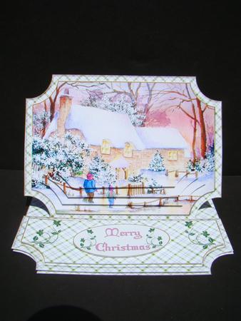White Christmas Easel Card Mini Kit by Beverly Carmichael