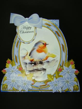 Blue Robin Special Large Oval Card Mini Kit by Beverly Carmichael
