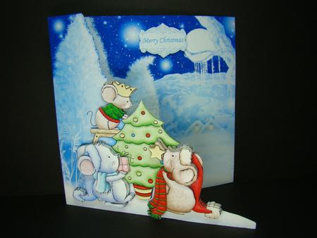 Reach for the Star Christmas Shaped Card Kit & Decoupage by Beverly Carmichael