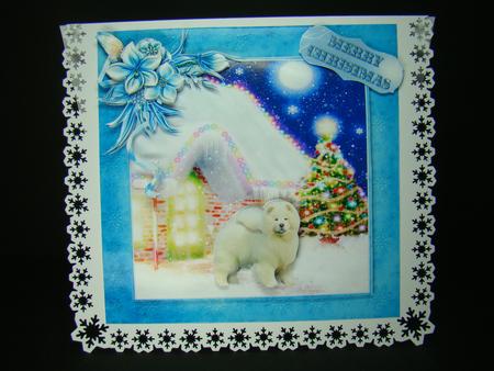 Christmas Chow Chow Winter Scene Mini Kit by Beverly Carmichael