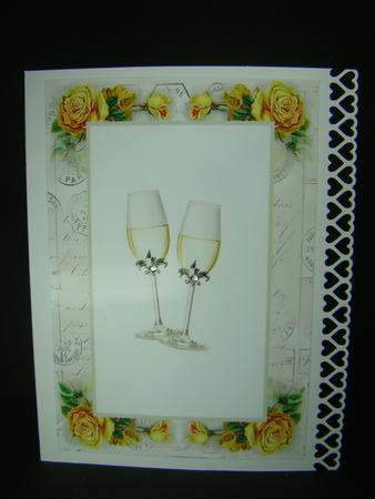 Vintage Frame of Roses,a5 Wedding Verse by Beverly Carmichael