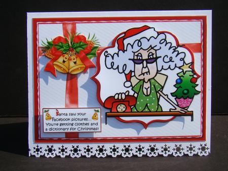 Stella Santa's Been Watching Quick Card by Beverly Carmichael