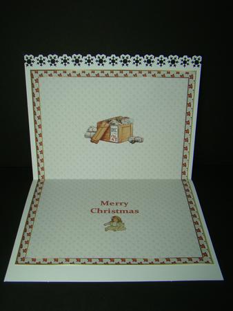 Santa is Busy Portrait Insert by Beverly Carmichael