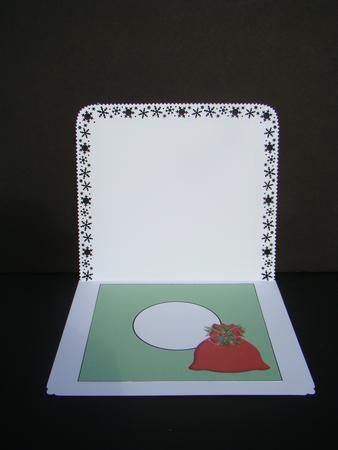 Rudolph and Santa Insert by Beverly Carmichael