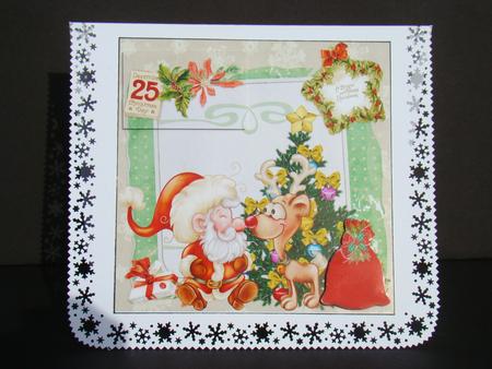 Rudolph and Santa by Beverly Carmichael
