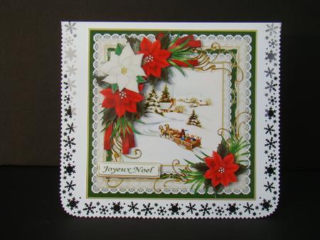 8x8 Vintage Christmas Sleigh Ride Mini Kit Green by Beverly Carmichael