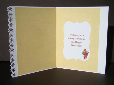 Vintage Girl Insert - Christmas by Beverly Carmichael