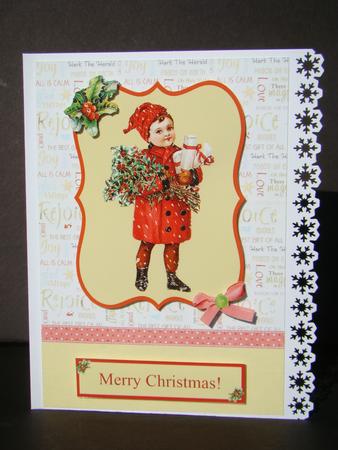 Vintage Girl Vintage Topper & Decoupage - Christmas by Beverly Carmichael