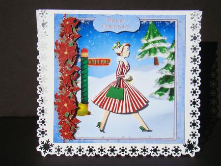 Vintage Lady Christmas Stroll Mini Kit by Beverly Carmichael