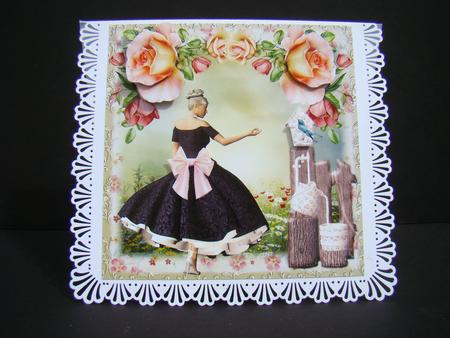 Beautiful the Lady and the Bird House by Beverly Carmichael