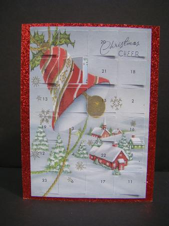 Christmas Bells Advent Card by Beverly Carmichael