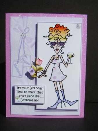 J.j and Her Birthday Diet Quick Card by Beverly Carmichael