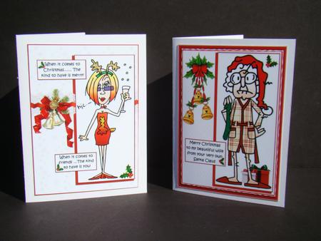 Selection of Four Gus and J.j Christmas Toppers by Beverly Carmichael
