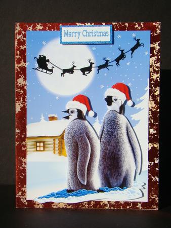 We Have to Look Nice for Santa Cute Penguins by Beverly Carmichael