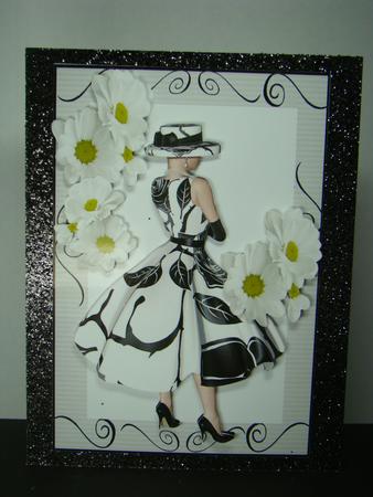 Pretty Dress and Daisies for a Lady by Beverly Carmichael